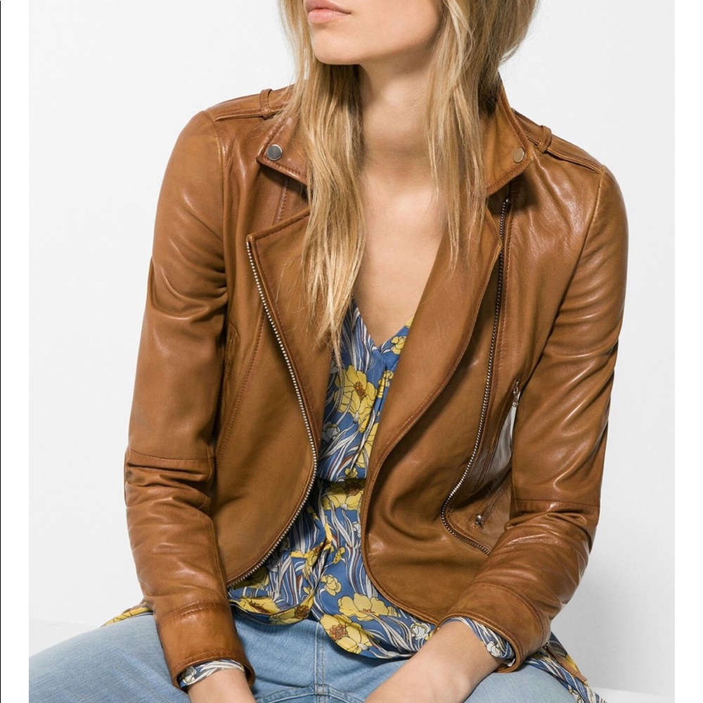 Massimo Dutti Leather Jacket